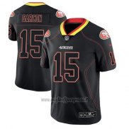 Maglia NFL Limited San Francisco 49ers Pierre Garcon Nero Color Rush 2018 Lights Out