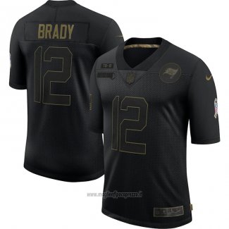 Maglia NFL Limited Tampa Bay Buccaneers Brady 2020 Salute To Service Nero