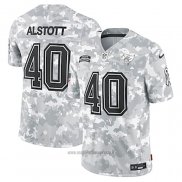 Maglia NFL Limited Tampa Bay Buccaneers Mike Alstott 2024 Salute To Service Retired Grigio