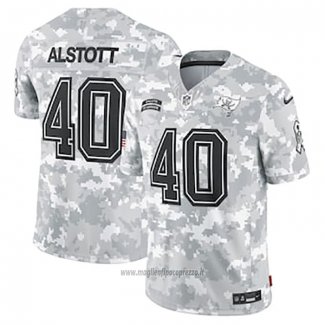 Maglia NFL Limited Tampa Bay Buccaneers Mike Alstott 2024 Salute To Service Retired Grigio