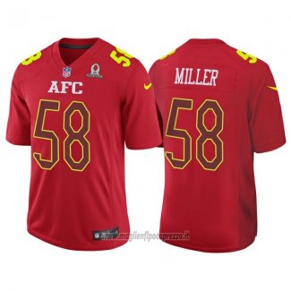 Maglia NFL Pro Bowl AFC Miller 2017 Rosso
