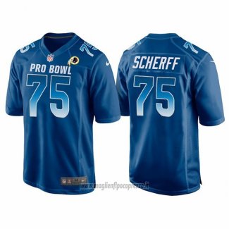 Maglia NFL Pro Bowl Washington Commanders 75 Brandon Scherff NFC 2018 Blu