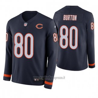 Maglia NFL Therma Manica Lunga Chicago Bears Trey Burton Blu