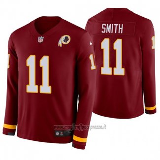 Maglia NFL Therma Manica Lunga Washington Commanders Alex Smith Rosso