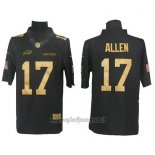 Maglia NFL Anthracite Buffalo Bills 17 Josh Allen Limited Gold Nero