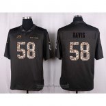 Maglia NFL Anthracite Carolina Panthers Davis 2016 Salute To Service