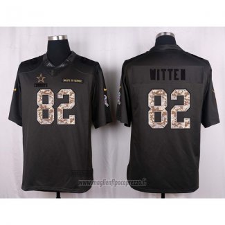Maglia NFL Anthracite Dallas Cowboys Witten 2016 Salute To Service
