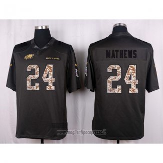 Maglia NFL Anthracite Philadelphia Eagles Mathews 2016 Salute To Service