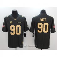 Maglia NFL Anthracite Pittsburgh Steelers 90 Watt Limited Gold Nero