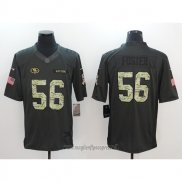 Maglia NFL Anthracite San Francisco 49ers 56 Foster Nero