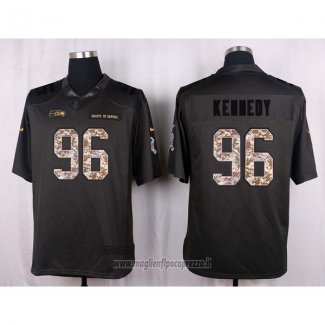 Maglia NFL Anthracite Seattle Seahawks Kennedy 2016 Salute To Service