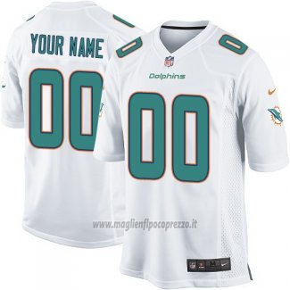 Maglia NFL Bambino Miami Dolphins Personalizzate Bianco
