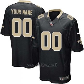 Maglia NFL Bambino New Orleans Saints Personalizzate Nero