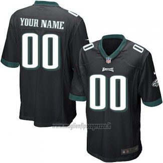 Maglia NFL Bambino Philadelphia Eagles Personalizzate Nero