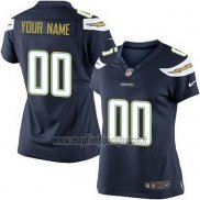 Maglia NFL Donna Los Angeles Chargers Personalizzate Nero