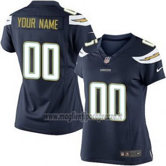 Maglia NFL Donna Los Angeles Chargers Personalizzate Nero