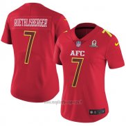 Maglia NFL Donna Pro Bowl AFC Roethlisberger 2017 Rosso