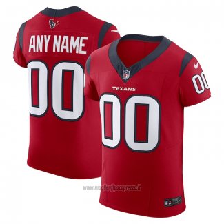 Maglia NFL Elite Houston Texans Alternato Vapor F.U.S.E. Personalizzate Rosso