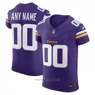 Maglia NFL Elite Minnesota Vikings Vapor F.U.S.E. Personalizzate Viola