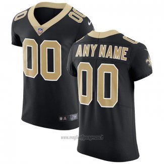 Maglia NFL Elite New Orleans Saints Personalizzate Vapor Untouchable Nero