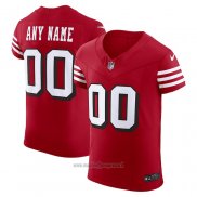 Maglia NFL Elite San Francisco 49ers Alternato Vapor F.U.S.E. Personalizzate Rosso