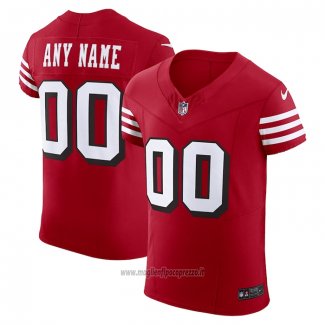 Maglia NFL Elite San Francisco 49ers Alternato Vapor F.U.S.E. Personalizzate Rosso