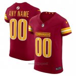 Maglia NFL Elite Washington Commanders Vapor F.U.S.E. Personalizzate Rosso