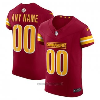 Maglia NFL Elite Washington Commanders Vapor F.U.S.E. Personalizzate Rosso