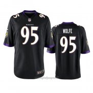 Maglia NFL Game Baltimore Ravens Derek Wolfe Nero