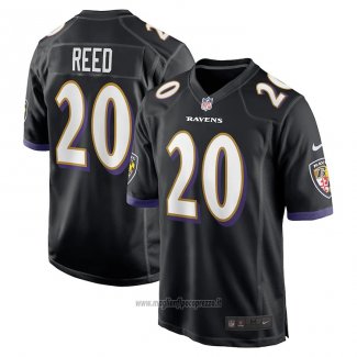 Maglia NFL Game Baltimore Ravens Ed Reed Alternato Nero