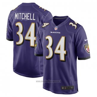 Maglia NFL Game Baltimore Ravens Keaton Mitchell Viola