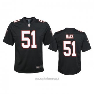 Maglia NFL Game Bambino Atlanta Falcons Alex Mack Throwback 2020 Nero