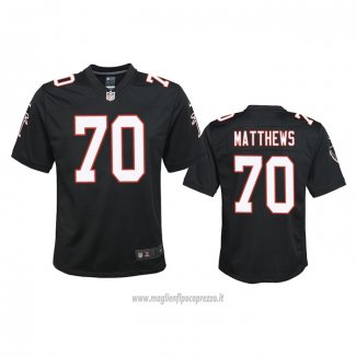 Maglia NFL Game Bambino Atlanta Falcons Jake Matthews Throwback 2020 Nero