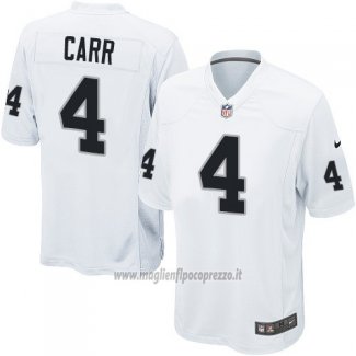 Maglia NFL Game Bambino Las Vegas Raiders Carr Bianco