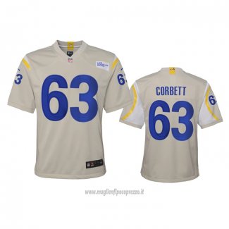 Maglia NFL Game Bambino Los Angeles Rams Austin Corbett 2020 Avorio