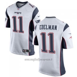 Maglia NFL Game Bambino New England Patriots Edelman Bianco