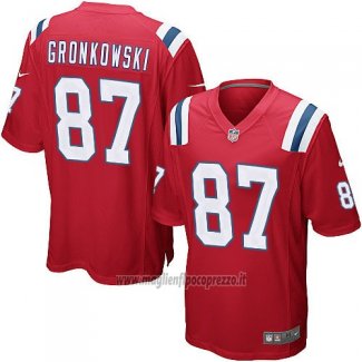 Maglia NFL Game Bambino New England Patriots Gronkowski Rosso