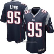Maglia NFL Game Bambino New England Patriots Long Nero