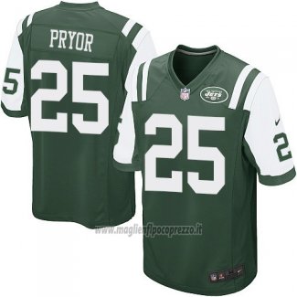 Maglia NFL Game Bambino New York Jets Pryor Verde