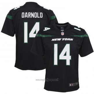 Maglia NFL Game Bambino New York Jets Sam Darnold Nero