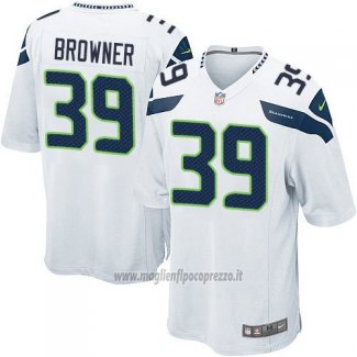Maglia NFL Game Bambino Seattle Seahawks Browner Bianco