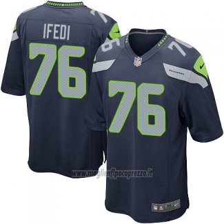 Maglia NFL Game Bambino Seattle Seahawks Ifedi Blu Scuro