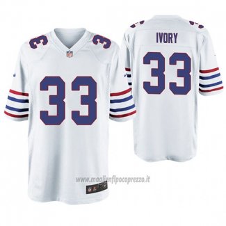 Maglia NFL Game Buffalo Bills Chris Ivory Throwback Bianco