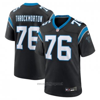 Maglia NFL Game Carolina Panthers Calvin Throckmorton Nero