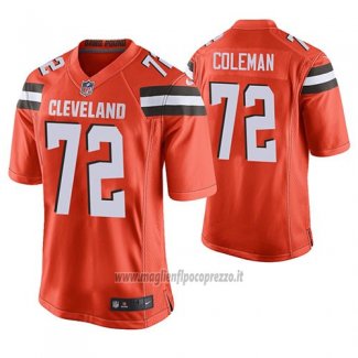 Maglia NFL Game Cleveland Browns Shon Coleman Arancione Alternate