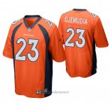 Maglia NFL Game Denver Broncos 23 Michael Ojemudia Arancione