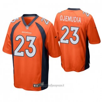 Maglia NFL Game Denver Broncos 23 Michael Ojemudia Arancione