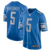 Maglia NFL Game Detroit Lions David Montgomery Blu