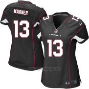 Maglia NFL Game Donna Arizona Cardinals Warner Nero