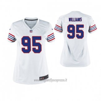 Maglia NFL Game Donna Bills Kyle Williams Throwback Bianco